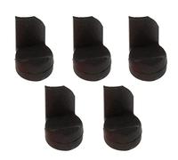 Jiayouy Paquete de 5 protectores de silicona suave para clarinete oboe para pulgar para instrumentos de viento de madera (negro)