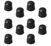 Jiayouy Parachoques de punta de goma deslizante de trombón negro para piezas de instrumentos de latón, 10 unidades