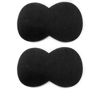 Jiayouy Parche de neopreno con doble pedal de 6 pulgadas, protector de baqueta, color negro, 2 unidades
