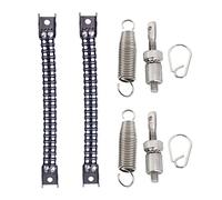 Jiayouy Pedal de contrabajo doble cadena con tensor de resorte para instrumento de percusión, accesorio de 8 piezas