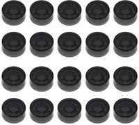 Jiayouy Pedal de efecto de guitarra Pedal Pedal Toppers Foot Nail Cap Protección Cap para Guitarra Efecto Pedal Protección Cap 20PCS/Set (negro)