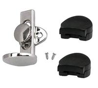 Jiayouy Reposacabezas ajustables para pulgar de 1,45 a 1,75 cm con 2 almohadillas de goma de metal niquelado