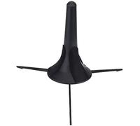 Jiayouy Soporte de metal portátil para trompeta y clarinete, plegable, 17 x 11,4 cm, color negro