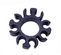 Jiayouy Soporte de silicona para baquetas E con capacidad para hasta 4 pares de baquetas, accesorios para baquetas (negro)