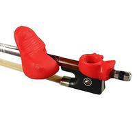 Jiayouy Soporte para arco de violín, estabilizador de pulgar de rana y soporte para peces, accesorio de ayuda para enseñanza, color rojo, 2 unidades