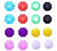 Jiayouy Tapón de protección para pedal de efecto de guitarra, varios colores, estilo diamante, para pedal de efecto de guitarra, paquete de 16