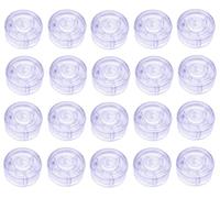 Jiayouy Tapón de protección para pedal de efecto guitarra, 20 unidades (transparente)