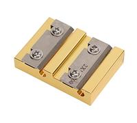 Jiayouy Violin Peg Reels Violin Peg Reels Shaver Shaver Violin Making Tools Golden Zinc Alloy Luthier Tools with Professional Blades 2 Holes Violin for Making New Violin Tuning Pegs(ciclo)