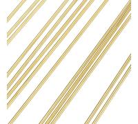 JIAYUET Varillas redondas de latón, 1 mm x 300 mm, 30 piezas, barra sólida para manualidades, fabricación de modelos