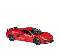 JIAYUNEU 1 18 Apto para Chevrolet Corvette Stingray Coupe 2020 Modelo Precisión Fundido A Presión Colección De Modelos Coches Adorno Decoración del Hogar(C)