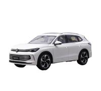 JIAYUNEU 1:18 para 2025 Tiguan L Pro SUV Modelo de aleación fundida a presión colección de vehículos de Metal Recuerdos Adorno Decoración del Hogar(White)