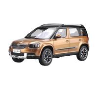 JIAYUNEU 1:18 para Yeti SUV aleación Metal Fundido a presión vehículos Todoterreno Ciudad Modelo Pantalla estática en Miniatura Adorno Decoración del Hogar(Brown)