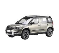 JIAYUNEU 1:18 para Yeti SUV aleación Metal Fundido a presión vehículos Todoterreno Ciudad Modelo Pantalla estática en Miniatura Adorno Decoración del Hogar(Gray)