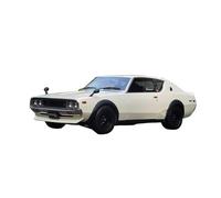 JIAYUNEU 1:24 para 1973 Nissan Skyline 2000 GT-R aleación Modelo de Coche Deportivo Pieza Decorativa estática Adorno Decoración del Hogar