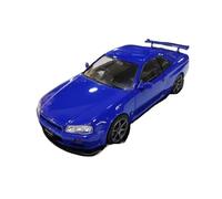 JIAYUNEU 1:24 para Skyline GTR R34 1999 Modelo de aleación fundida a presión colección de decoración de exhibición de vehículo Adorno Decoración del Hogar