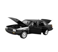 JIAYUNEU 1:24 para Volkswagen Santana Auto Clásico De Aleación Modelo Coche con Sonido Y Luz Regalo para Novio Colección Hobby Adorno Decoración del Hogar(Negro)