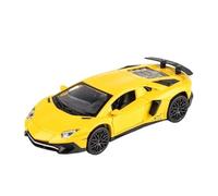 JIAYUNEU 1:32 Escala para Lamborghini LP750-4SV Modelo De Coche En Aleación Metal Fundido Rebote Colección Adorno Decoración del Hogar(Yellow)
