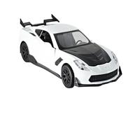 JIAYUNEU 1:32 para Chevrolet Corvette Supercar Modelo De Juguete Coche Fundido A Presión Simulación Vehículos Aleación Metal Adorno Decoración del Hogar(White)