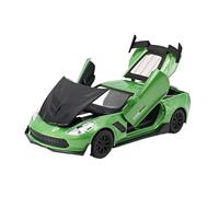JIAYUNEU 1:32 para Chevrolet Corvette Supercar Modelo De Juguete Coche Fundido A Presión Simulación Vehículos Aleación Metal Adorno Decoración del Hogar(Verde)