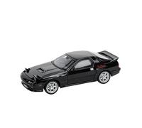JIAYUNEU 1:32 para Mazda RX-7 Modelo Supercoche Aleación Metal Fundido Simulación Alta Fidelidad con Sonido Iluminación Rebote Juguete Colección Adorno Decoración del Hogar(Negro)