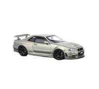 JIAYUNEU 1:43 para GTR R34 aleación Completamente Abierto Modelo de Coche decoración Recuerdo colección de exhibición estática Adorno Decoración del Hogar
