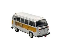 JIAYUNEU 1/43 para Kombi T2 Transporte Escolar Coche en Miniatura aleación Blanco colección autobuses Metal Fundido a presión Adorno Decoración del Hogar