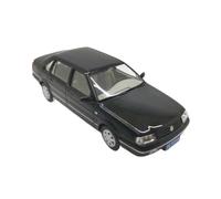 JIAYUNEU 1:43 para Santana 2000 Modelo clásico Retro Blanco Pantalla estática Adornos en Miniatura de Escritorio Adorno Decoración del Hogar(Black)