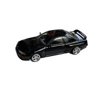 JIAYUNEU 1:64 para Nissan Skyline GT-R R32 colección de Modelos de exhibición de Coche de aleación fundida a presión Recuerdo Adorno Decoración del Hogar(Black)