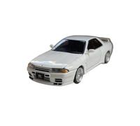 JIAYUNEU 1:64 para Nissan Skyline GT-R R32 colección de Modelos de exhibición de Coche de aleación fundida a presión Recuerdo Adorno Decoración del Hogar(White)
