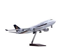 JIAYUNEU 47 Cm Apto para B747 B747-400 Modelo Juguetes 1 160 De Avión Resina con Luces Y Ruedas Coleccionables Juego de Pasatiempos en Miniatura
