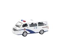 JIAYUNEU Figura de exhibición Coleccionable policía de fundición a presión a Escala 1/64 Modelo Coche policía Seguridad pública Adorno Decoración del Hogar