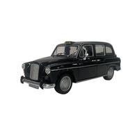 JIAYUNEU Fundición a presión estática 1:24 para el Austin FX4 Lom Don Taxi Modelo Coche conmemorativo de colección de aleación Adorno Decoración del Hogar(Black)