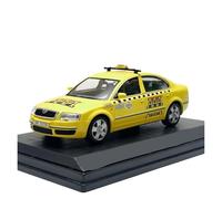JIAYUNEU Pantalla de Escritorio estática para Coche Modelo de aleación fundida a presión para Skoda Superb Taxi 1/43 Adorno Decoración del Hogar