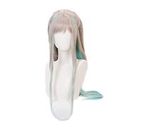 Jibaku Shounen Hanako Kun Cosplay peluca Nene Yashiro largo gris plata verde resistente al calor fiesta de disfraces pelucas estilo 2