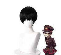 Jibaku Shounen Hanako Kun Yugi Amane Peluca Corta Negra Cosplay Disfraz De Baño Hanako-Kun Pelucas De Pelo Sintético Resistentes Al Calor