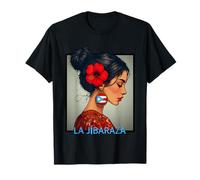 Jibaraza, Bandera Boricua, Flor de Hibisco jíbara puertorriqueña Camiseta