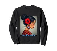 Jibaraza, Bandera Boricua, Flor de Hibisco jíbara puertorriqueña Sudadera