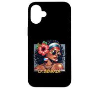 Jibaraza, Bandera Boricua, Flor de Maga Puerto Rico jibara Carcasa para iPhone 16 Plus