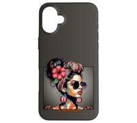 Jibaraza, Bandera Boricua, Flor de Maga Puerto Rico jibara Carcasa para iPhone 16 Plus