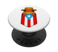 Jibaro Coqui Frog Puerto Rico Flag Buricua Pocket Borinquen PopSockets PopGrip Adhesivo