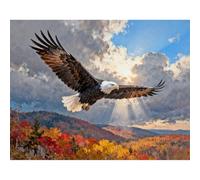 JICFDAO Pintura de diamante 5D con águila de 40 x 50 cm, pintura de águila por números, animales, pintura de diamantes, animales para principiantes, artesanías, amantes de adultos, para relajación