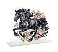 JICFDAO Servilletero de acrílico para manualidades, 14,5 x 14,5 cm, para restaurante, cafetería, hotel, pintura de diamantes, marco de servilletas, diseño moderno para cualquier tamaño caballo