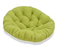 JIcloun 180 cm Cojín Redondo para Silla Papasan de Jardin Exterior Cojín Redondo para Silla Exterior Grueso Color Sólido Cojín Cómodo para el Piso, Cojín para Sillón de Ratán - Verde