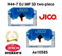 JICO SHURE N44-7 DJ IMP SD 2 Agujas Phono Ae10585 Disco (2 pzas)