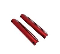 JicSuXi 2 Piezas Protector Lateral l Chasis Resistente Protectores Laterales Aluminio Rígido Protector Lateral para Molistas, Todoterreno, Rojo Plateado