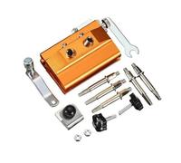 JicSuXi Herramienta Afilar Motosierra Crank sin Cable Afilador Cana con Crank Seguro Afilador Cana con Cuerpo Aleación Aluminio, Oro, L