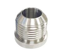 JicSuXi Male Weld On Fitting Soldable en Acero Inoxidable Pieza para Tanque de Agua Combustible Recambio Repuesto E Instalación Sencilla Adecuado, AN16