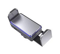 JicSuXi Soporte para Teléfono Móvil Carro Portátil Clip Montaje Universal Porta Celular Giratorio Material Metal Plástico Vidrio Función Inducción, Plata