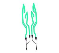 JicSuXi Tira Led para Casco de Motocicleta Profesional con Señal Decorativa Luminosa Cuatro Modos Resistente Al Agua Accesorio Desmontable Adecuada para Entus, Verde