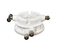 JicSuXi Válvula de Aire Rotativa de 49,5 Mm para Cambiador de Neumáticos, Válvula de Aire de Acoplamiento Multiuso para Cambiador de Neumáticos, Tipo B Blanco
